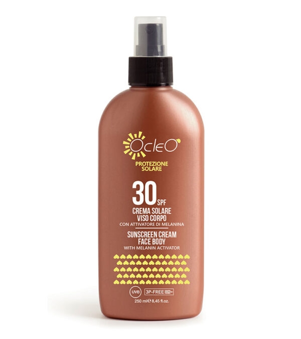 Ocleò Crema Solare Viso Corpo SPF 30  Spray 250 Ml