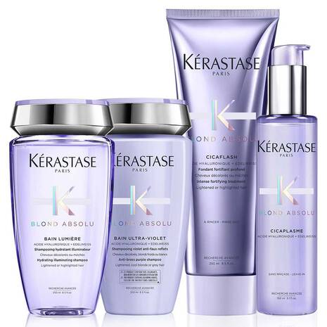 Kerastase Blond Absolu Rituale Trio Capelli Biondi Tonalizza e Ripara