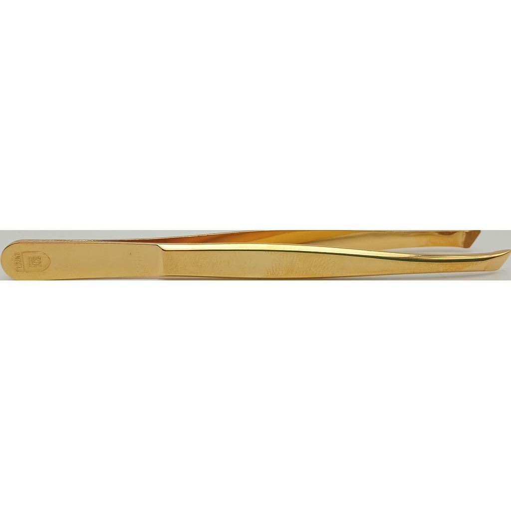 Filax Pinzetta Dorata Punta Obliqua 9 cm