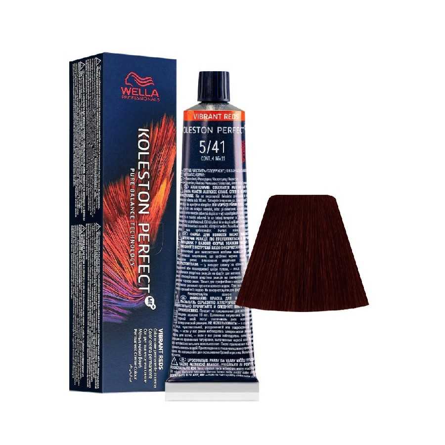 Wella Koleston Perfect Me+ Vibrant Reds - 5/41 Castano Chiaro Rame Cenere