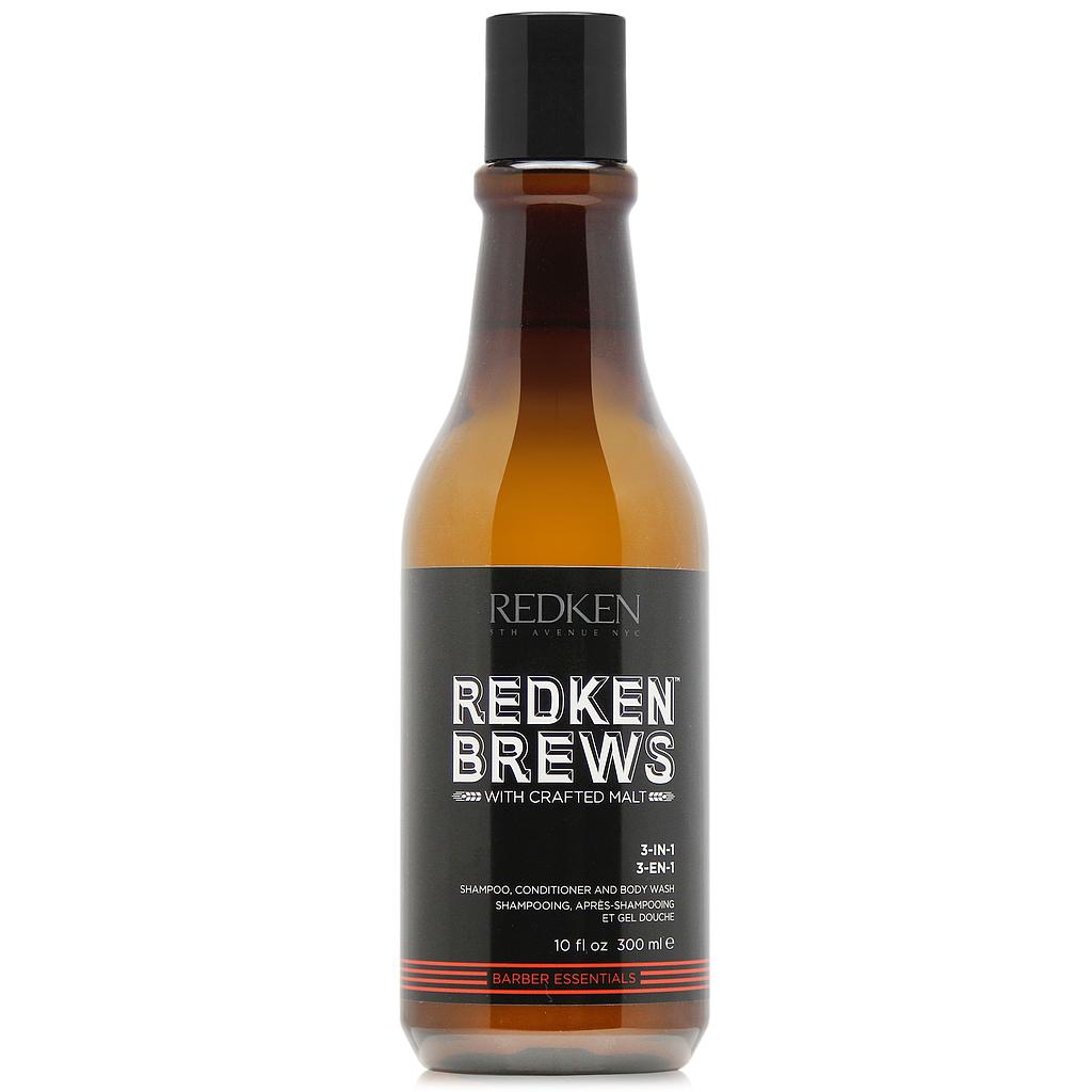 Redken Brews Hair Care Shampoo 3in1 300 ml