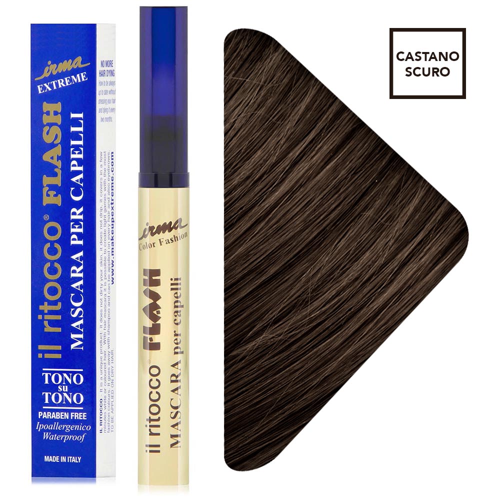 Mascara per Capelli, Ritocco Colore - Irma - CASTANO SCURO