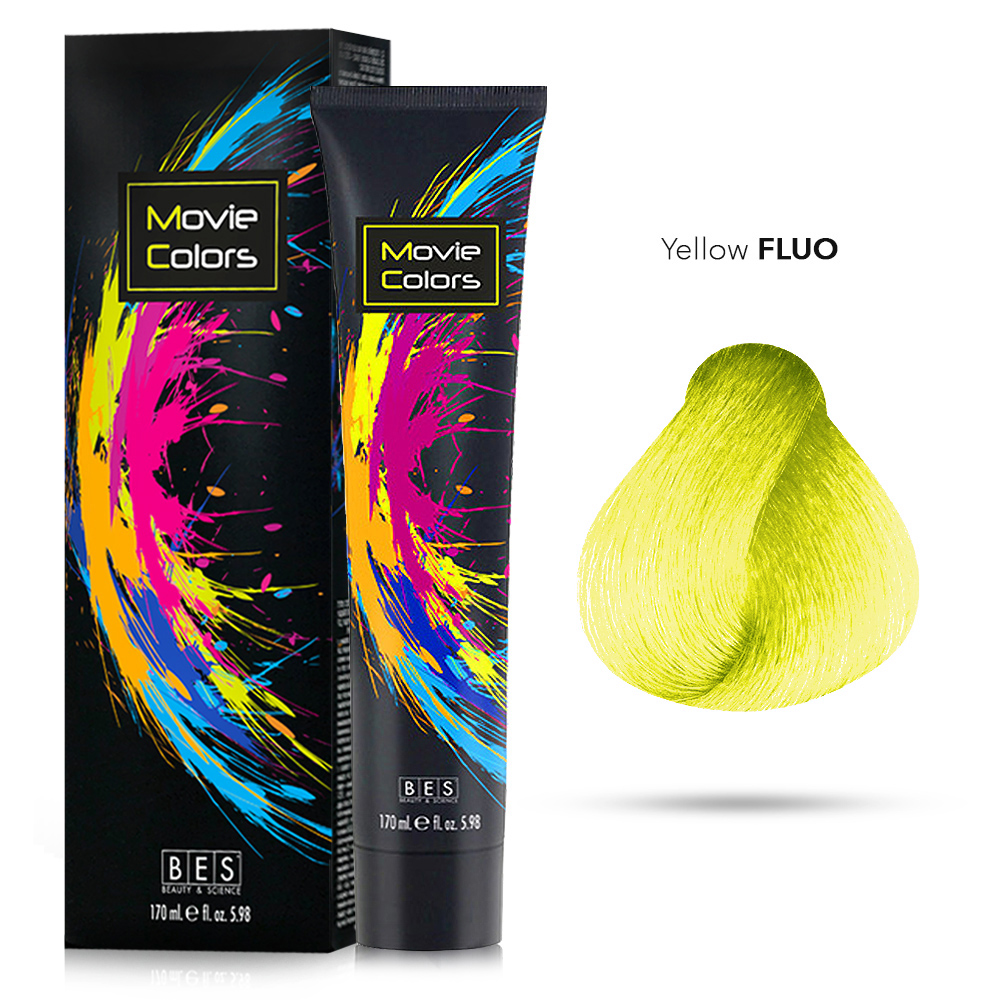 Bes Movie Colors - Colorazione Diretta Nuova Formula - YELLOW FLUO