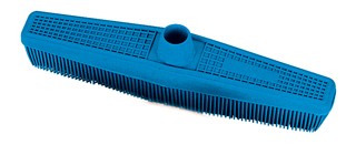 Scopa in caucciù per parrucchieri blu - Sibel