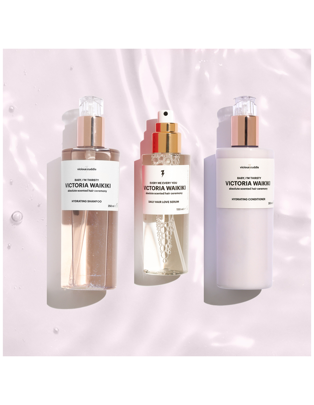 Victoria Waikiki Cerimonia Idratante Shampoo + Conditioner + Siero